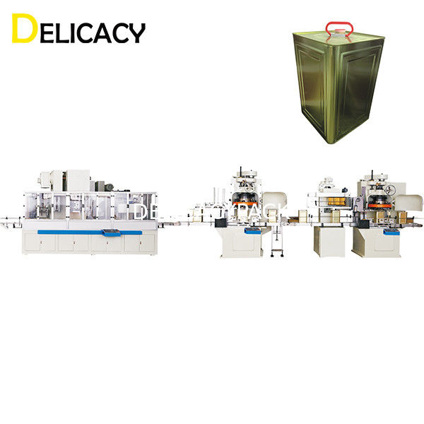 20CPM αυτόματη γραμμή παραγωγής δοχείων κασσίτερου, μεγάλος τετραγωνικός κασσίτερος που καθιστά το CE μηχανών επικυρωμένο