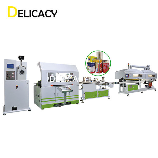 η γραμμή παραγωγής δοχείων κασσίτερου 75Kw 5L, σκόνη που ντύνει τη χημική ουσία μπορεί κάνοντας να επεξεργαστεί στη μηχανή