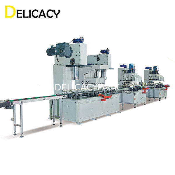 35KW η αυτόματη γραμμή παραγωγής δοχείων κασσίτερου για χημικό βιομηχανικό μπορεί κατασκευή κάδων