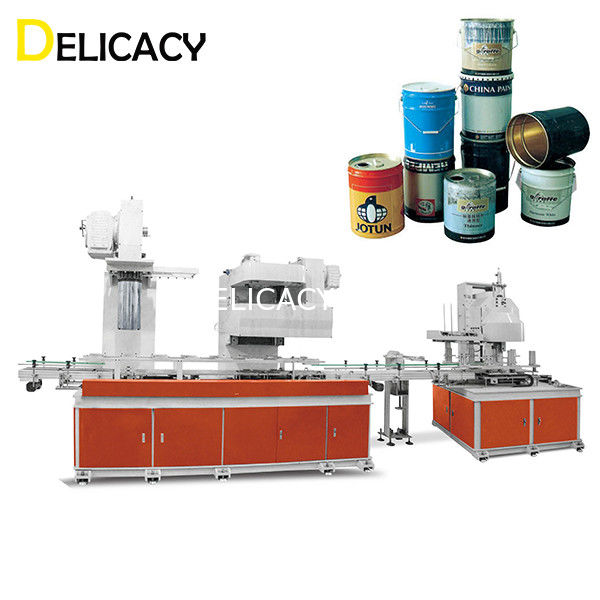 Δοχείο κασσίτερου 25KW 30CPM που κάνει τη γραμμή παραγωγής μηχανών για τους οργανισμούς κάδων